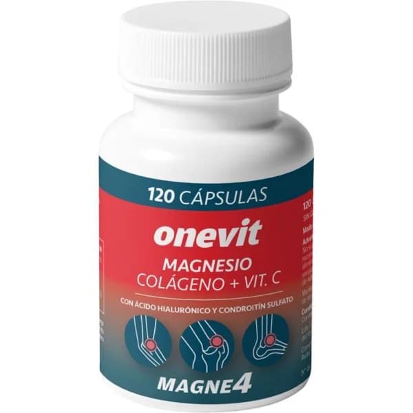 Magnesio con colageno + vitamina C ONEVIT, bote 120 cápsulas - 120 ud - Imagen del producto en Findit