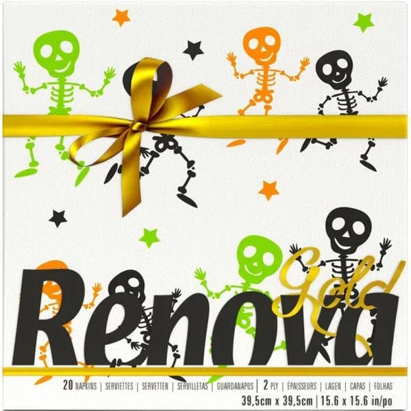 Servilleta Halloween Gold RENOVA, paquete 20 uds - 20 ud - Imagen del producto en Findit