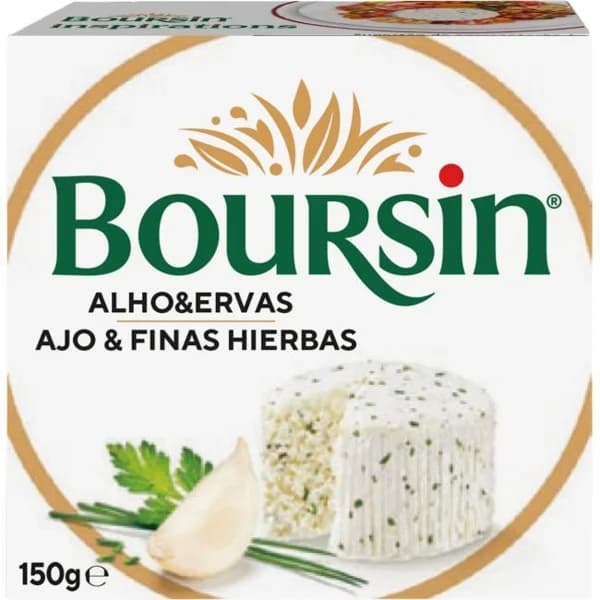 Queso cremoso con ajo y finas hierbas BOURSIN, tarrina 150 g - 1 ud - Imagen del producto en Findit