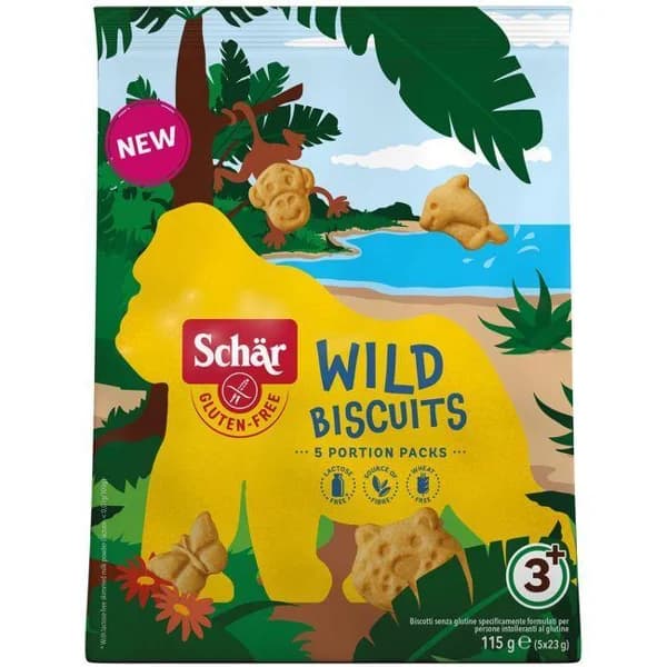 Galletas Wild biscuits DR. sin gluten SCHARD, bolsa 115 g - 1 ud - Imagen del producto en Findit