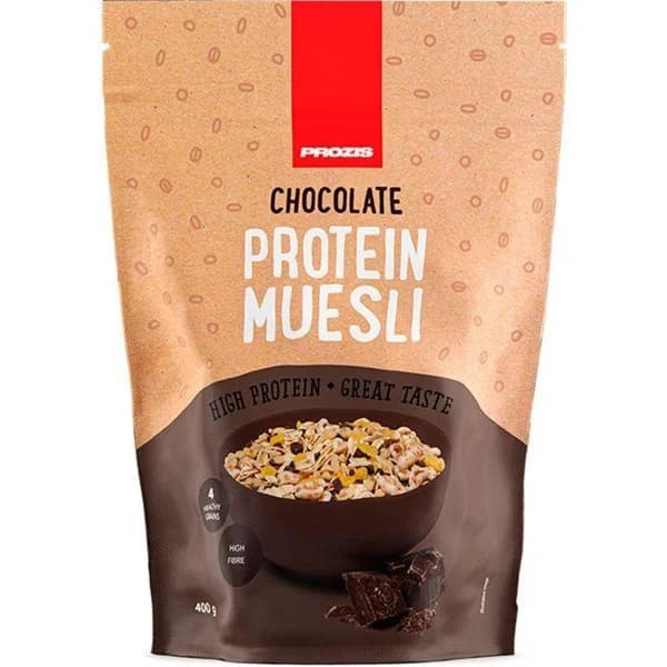 Muesli proteico con chocolate PROZIS, bolsa 400 g - 0.4 kg - Imagen del producto en Findit