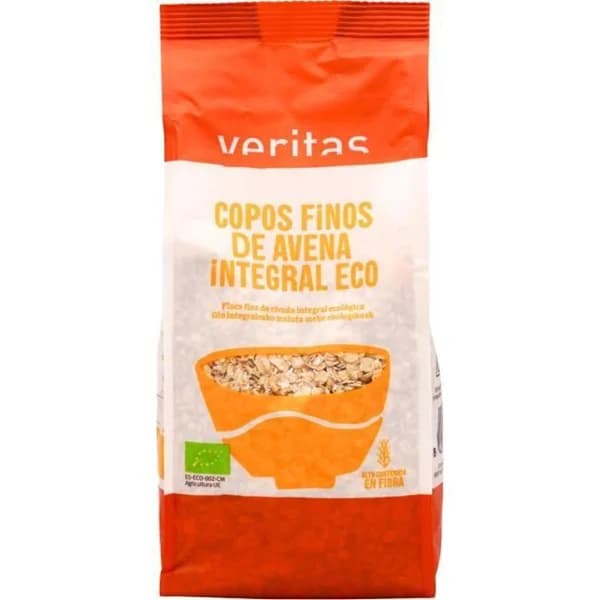 Copos finos de avena integral s/ gluten eco VERITAS, bolsa 500 g - 0.5 kg - Imagen del producto en Findit