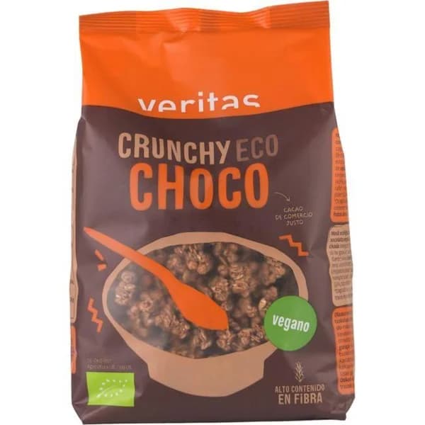 Crunchy de avena y chocolate eco VERITAS, bolsa 500 g - 0.5 kg - Imagen del producto en Findit
