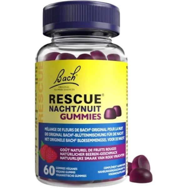 Gominolas Rescue Night Gummies BACH, bote 60 uds - 60 ud - Imagen del producto en Findit