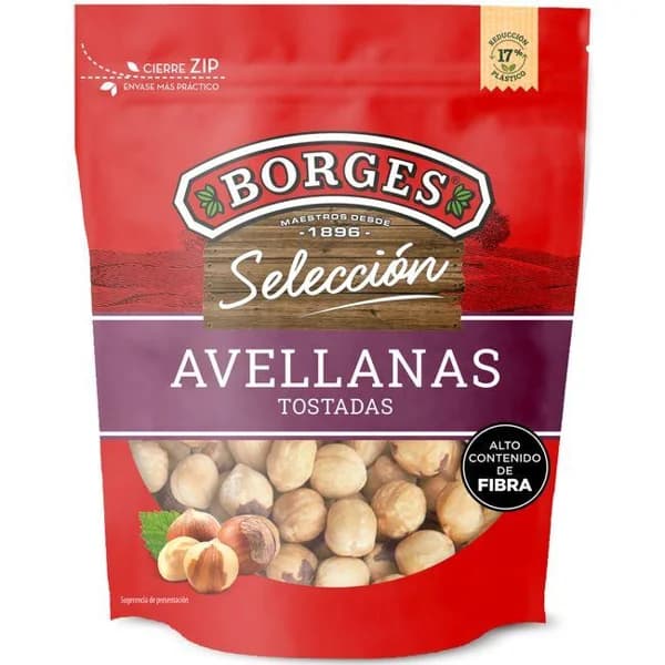 Avellana tostada BORGES, bolsa 130 g - 0.13 kg - Imagen del producto en Findit