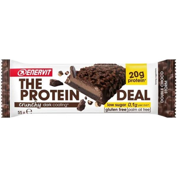 Protein deal crunchy doble chocolate ENERVIT, 1 ud, 55 g - 0.06 kg - Imagen del producto en Findit