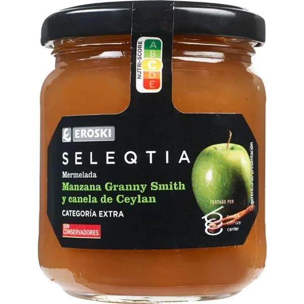 Mermelada de manzana-canela EROSKI SELEQTIA, frasco 230 g - 1 ud - Imagen del producto en Findit