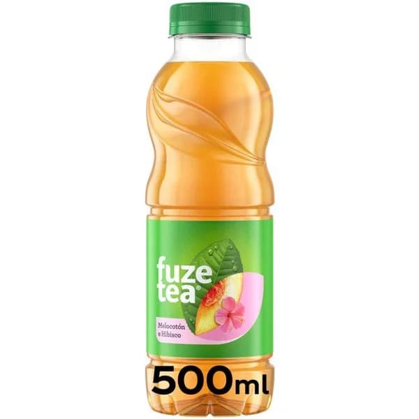 Refresco de té al melocotón e hibiscus FUZE TEA, botella 50 cl - 0.5 l - Imagen del producto en Findit