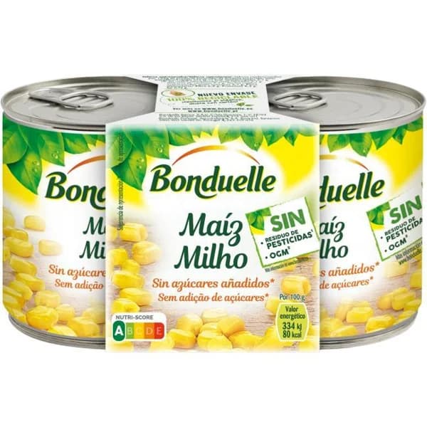 Maíz dulce BONDUELLE, pack 2x140 g - 0.28 kg - Imagen del producto en Findit