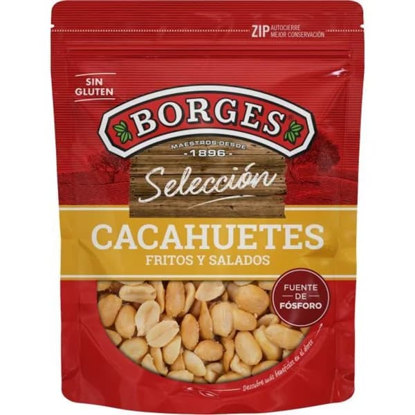 Cacahuete BORGES, bolsa 100 g - 1 ud - Imagen del producto en Findit