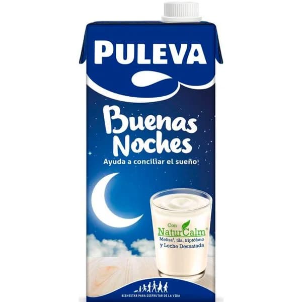 Leche desnatada sin lactosa PULEVA BUENAS NOCHES, brik 1 litro - 1 l - Imagen del producto en Findit