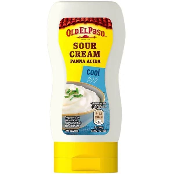 Squeeze sour cream OLD EL PASO, bote 230 g - 0.23 kg - Imagen del producto en Findit