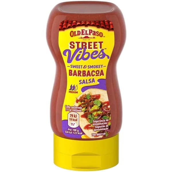 Salsa barbacoa OLD EL PASO, bocabajo 263 g - 1 ud - Imagen del producto en Findit