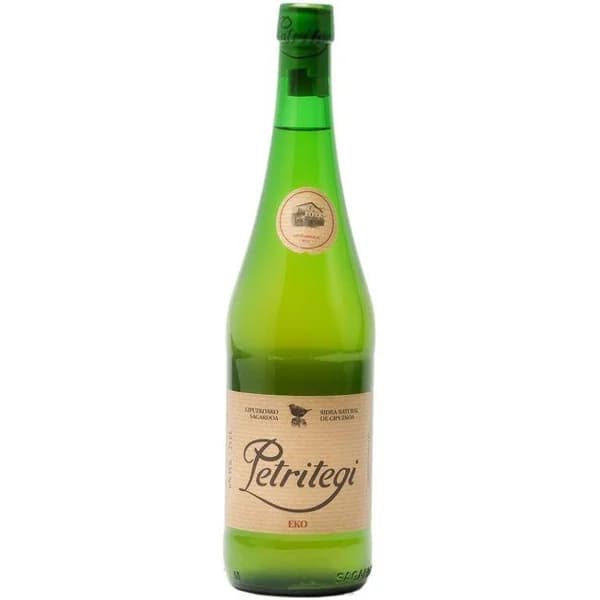 Sidra ecológica D.O. Euskal Sagardoa PETRITEGI, botella 75 cl - 1 ud - Imagen del producto en Findit