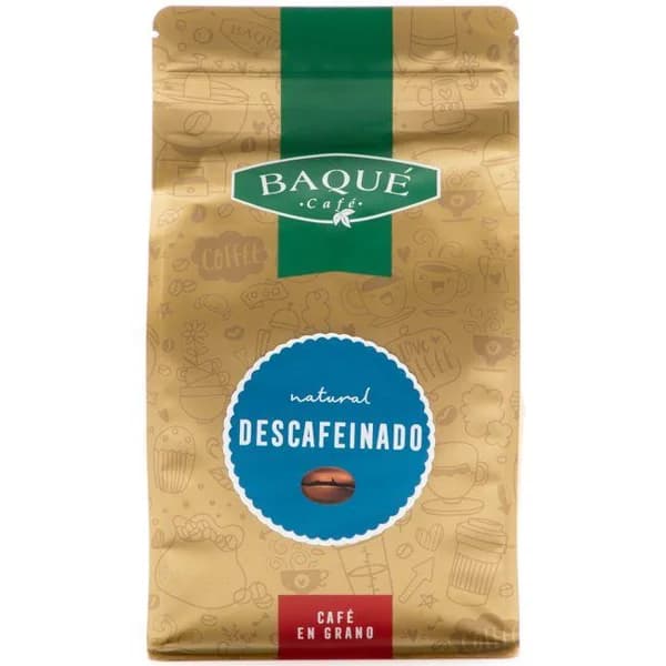 Café en grano descafeinado BAQUE, paquete 400 g - 0.4 kg - Imagen del producto en Findit