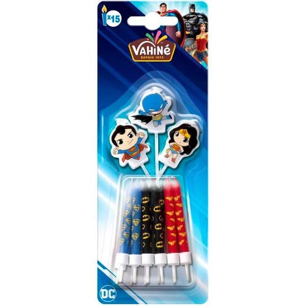 Velas DC Comics VAHINÉ, blister 15 uds - 1 ud - Imagen del producto en Findit