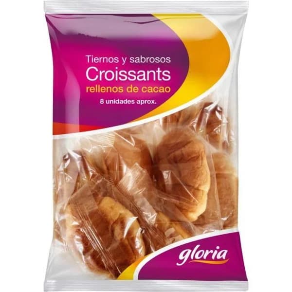 Croissants de chocolate GLORIA, 8 uds, bolsa 360 g - 1 ud - Imagen del producto en Findit