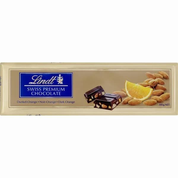 Chocolate negro-naranja Oro LINDT, tableta 300 g - 0.3 kg - Imagen del producto en Findit