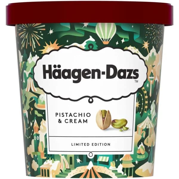 Helado de pistachio&cream HAAGEN DAZS, tarrina 420 ml - 0.42 l - Imagen del producto en Findit