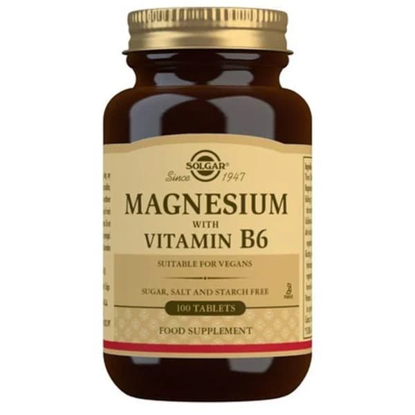 Magnesio+Vitamina B6 SOLGAR, bote 100 comprimidos - 100 ud - Imagen del producto en Findit
