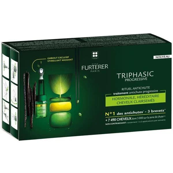 Progressive RENÉ FURTERER Triphasic, caja 8 uds. - 1 ud - Imagen del producto en Findit