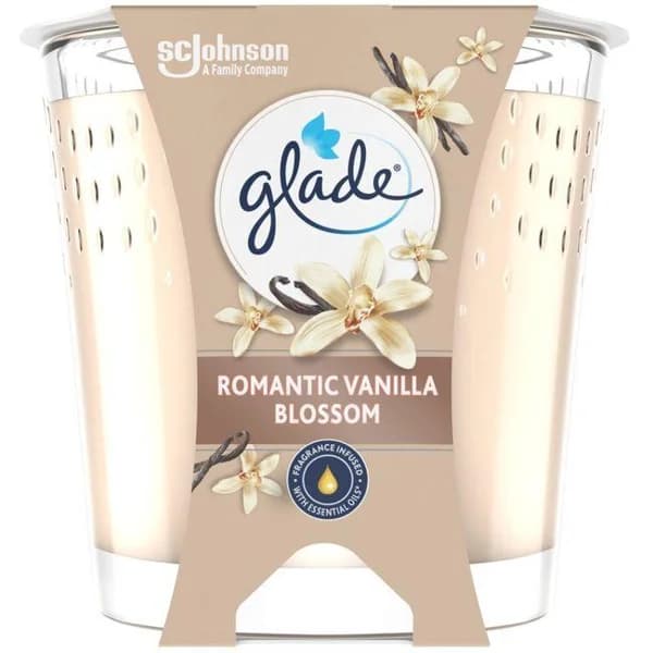 Ambientador de vela con aroma romantic vainilla GLADE, 1 ud - 1 ud - Imagen del producto en Findit