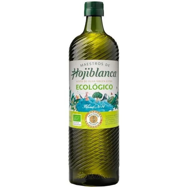 Aceite de oliva virgen extra eco HOJIBLANCA, botella 750 ml - 0.75 l - Imagen del producto en Findit