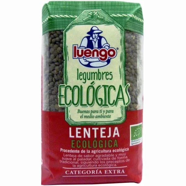 Lenteja ecológica LUENGO, paquete 500 g - 0.5 kg - Imagen del producto en Findit