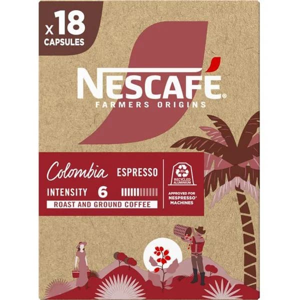 Café Farmers Colombia NESCAFÉ, caja 18 uds - 18 ud - Imagen del producto en Findit