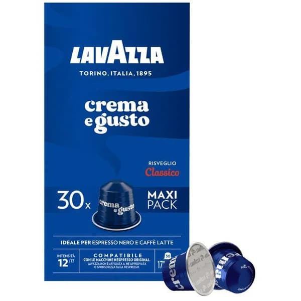 Café Crema y Gusto compatible nespresso LAVAZZA, caja 30 uds - 30 ud - Imagen del producto en Findit