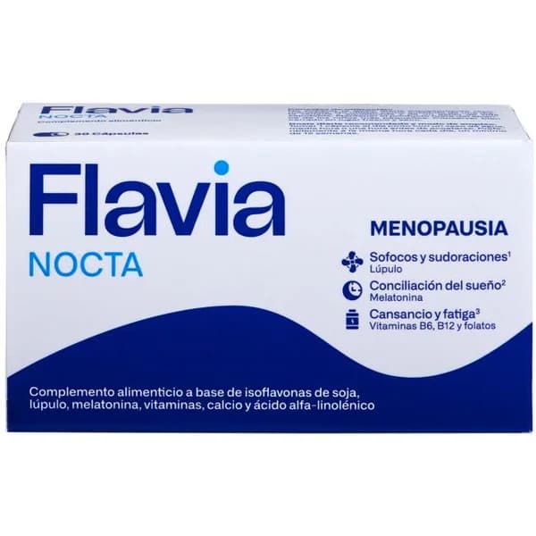 Isoflavonas de soja y melatonina FLAVIA NOCTA, caja 30 cápsulas - 30 ud - Imagen del producto en Findit