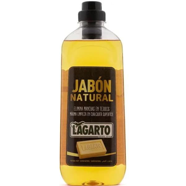 Jabón natural líquido LAGARTO, botella 1 litro - 1 l - Imagen del producto en Findit