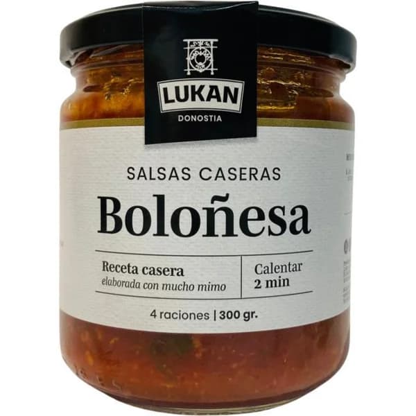 Salsa boloñesa LUKAN, frasco 300 g - 0.3 kg - Imagen del producto en Findit