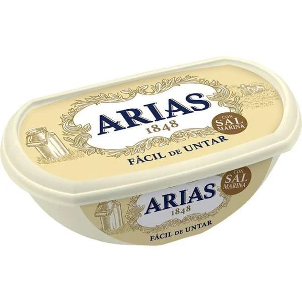 Mantequilla fácil de untar sal marina ARIAS, tarrina 235 g - 0.24 kg - Imagen del producto en Findit