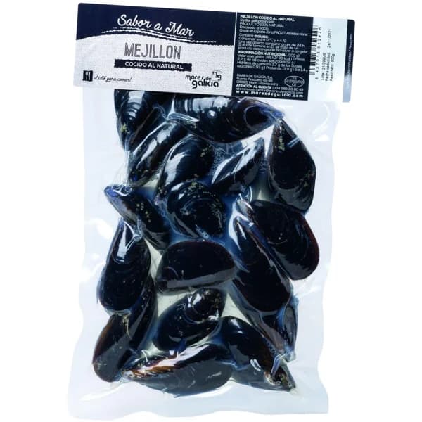 Mejillón en su jugo MARES DE GALICIA, bolsa 500 g - 0.5 kg - Imagen del producto en Findit