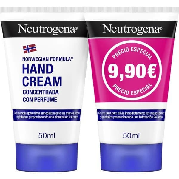 Crema de manos concentrada NEUTROGENA, pack 2x75 ml - 0.15 l - Imagen del producto en Findit