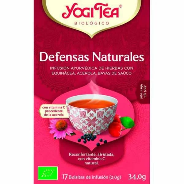 Té defensas natural YOGI TEA, caja 34 g - 0.03 kg - Imagen del producto en Findit
