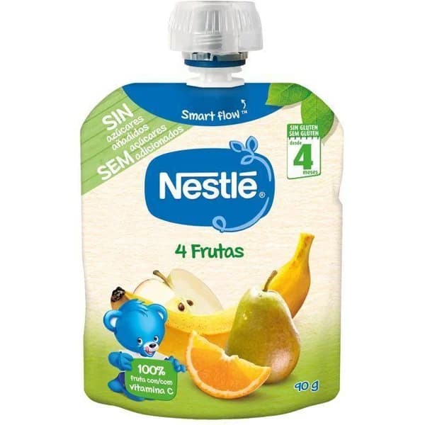 Bolsita 4 frutas NESTLÉ, doypack 90 g - 1 ud - Imagen del producto en Findit