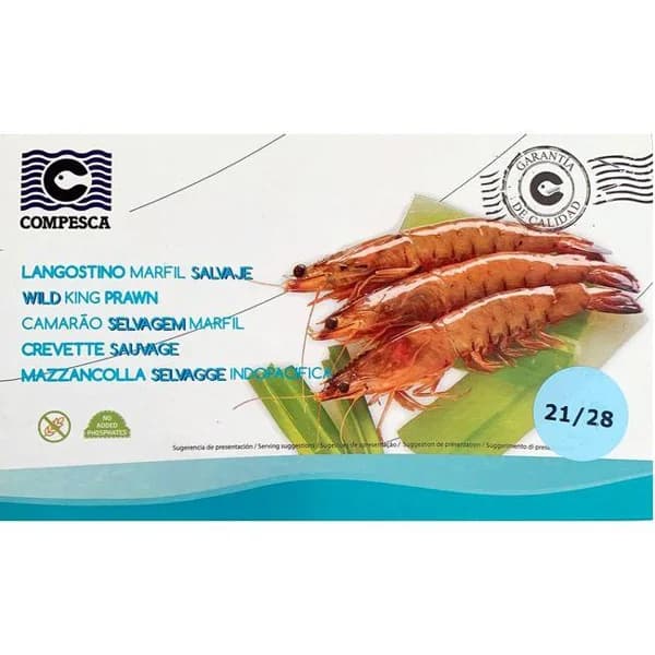 Langostino King Australia COMPESCA, caja 600 g - 1 ud - Imagen del producto en Findit