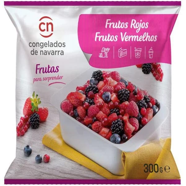 Frutos rojos CONGELADOS DE NAVARRA, bolsa 300 g - 0.3 kg - Imagen del producto en Findit