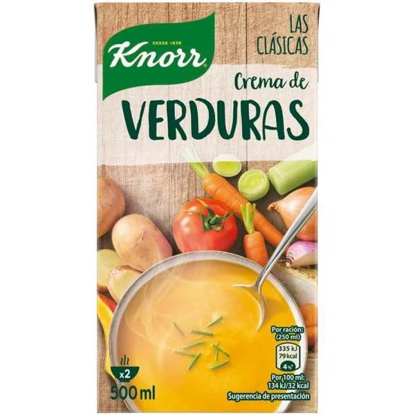 Crema de verduras KNORR, brik 500 ml - 0.5 l - Imagen del producto en Findit