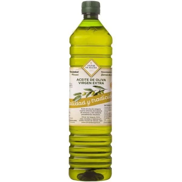 Aceite de oliva virgen extra OLIVAR DE SEGURA, botella 1 litro - 1 l - Imagen del producto en Findit