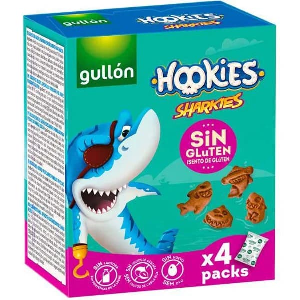 Hookies mini sharkies sin gluten GULLÓN, caja 160 g - 0.16 kg - Imagen del producto en Findit