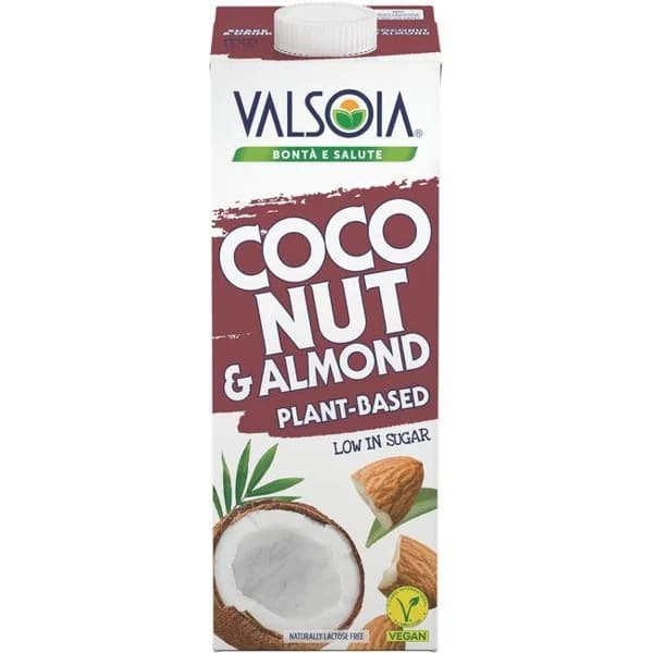 Bebida de coco y almendra VALSOIA, brik 1 litro - 1 l - Imagen del producto en Findit