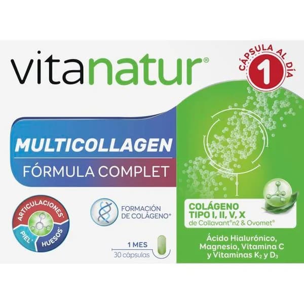 Collagen Antiaging regeneración piel VITANATUR, caja 10 viales - 1 ud - Imagen del producto en Findit