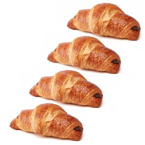 Croissant relleno de chocolate EROSKI, 3+1, bandeja 180 g - 0.18 kg - Imagen del producto en Findit