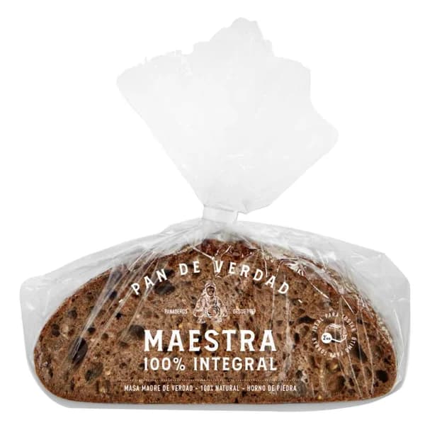 Hogaza 100% integral maestra EROSKI, 450 g - 0.45 kg - Imagen del producto en Findit