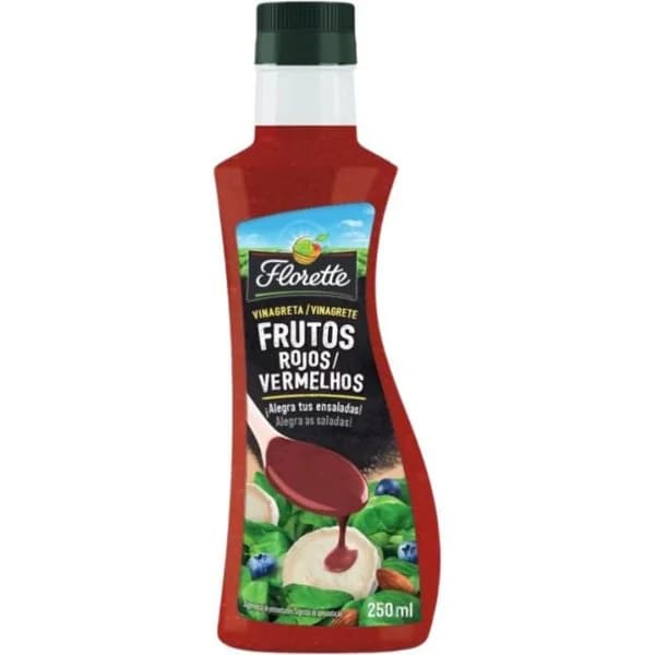 Vinagreta de frutos rojos FLORETTE, bote 250 ml - 0.25 l - Imagen del producto en Findit
