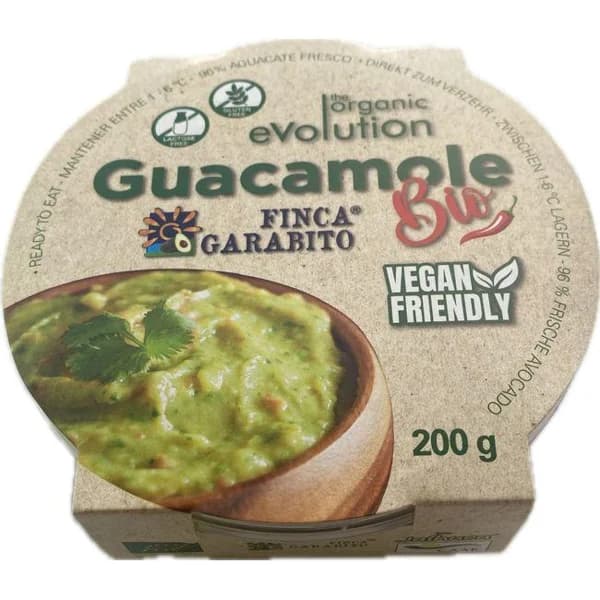 Guacamole bio sabor picante JALHUCA, tarrina 200 g - 0.2 kg - Imagen del producto en Findit