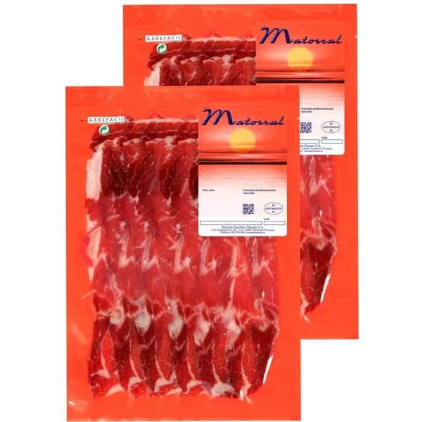 Paleta ibérica de cebo 50% raza ibérica MATORRAL, pack 2x125 g - 0.25 kg - Imagen del producto en Findit